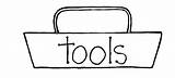 Tool Box Clipart Toolbox Clip Template Coloring Kids Cliparts Tools Chest Empty Text Pages Use Belt Library Construction Collection Find sketch template