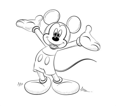 mickey mouse coloring pages  ai