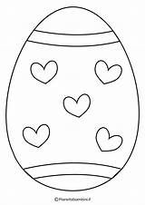 Pasqua Uova Uovo Facile Pianetabambini Sagome Singolarmente sketch template