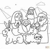 Nativity Fargelegge Colorat Domnului Julemotiv Tegninger Fargelegging Desene Nașterii Scena Pallogga sketch template