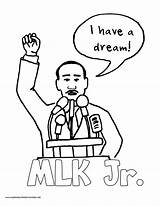 Luther Martin King Coloring Pages Dream Speech Printable Drawing History Color Mlk Jr Printables Print Quotes Homeschool Getcolorings Volume Getdrawings sketch template