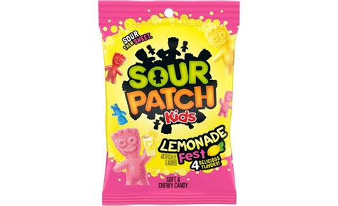 sour patch kids launches lemonade inspired flavors  summer snack