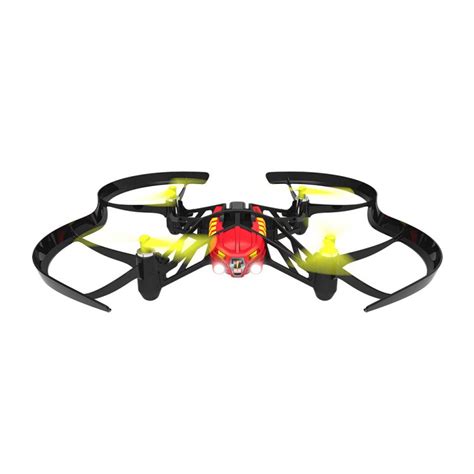 parrot airborne night drone  axis quadcopter minidrone  dual led headlight  fpv red