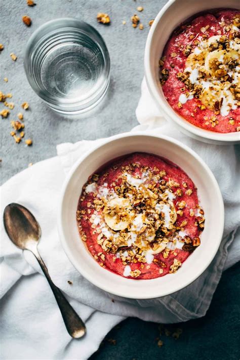 goddess raspberry breakfast bowls pinch  yum recipe
