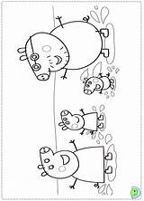 Coloring Dinokids Peppa Pig Close sketch template