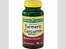 Spring Valley Turmeric Curcumin Herbal Supplement Capsules, 500 mg, 90