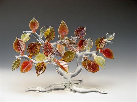 Fall Tree By Bandhu Scott Dunham Art Glass Sculpture Artful Home