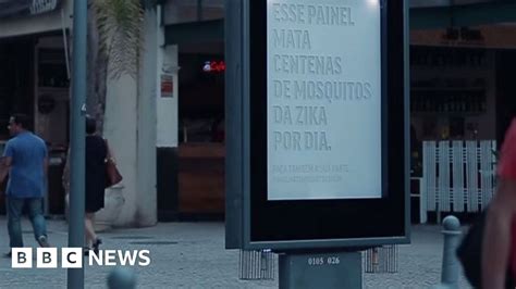 can sweaty billboard help fight zika virus bbc news