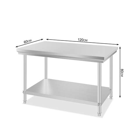 stainless steel table catering work bench table kitchen top ft  ft