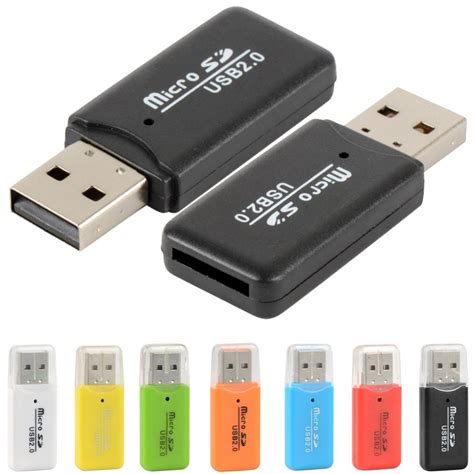 pcs usb cm mini micro sd tf card reader high speed memory stick card gb random color