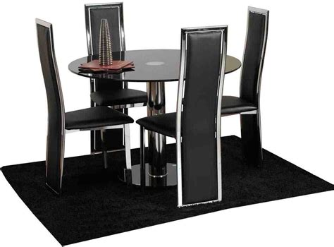 black dining chairs set   home furniture design