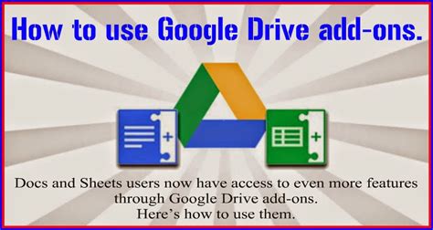 net technology  english    google drive add ons docs  sheets users