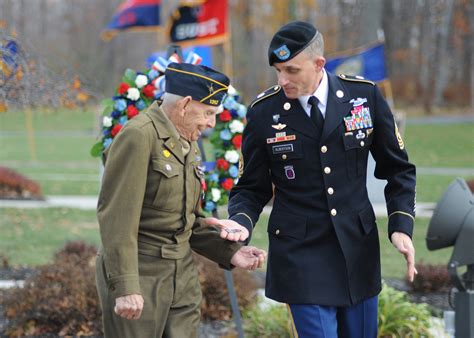 veterans day ceremony honors sacrifices valor  service members