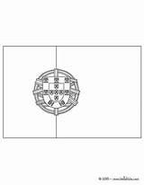 Portugal Flag Coloring Color Pages Print Flags Soccer Team sketch template