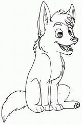 Coloring Pages Baby Wolf Print Wolves Popular Coloringhome sketch template