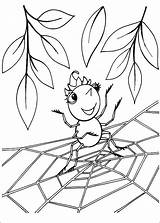 Spider Coloring Pages Jumping Cute Printable Animals Sheet Color Spiders sketch template
