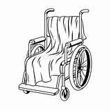 Wheelchair Sedia Rotelle Graphicriver sketch template