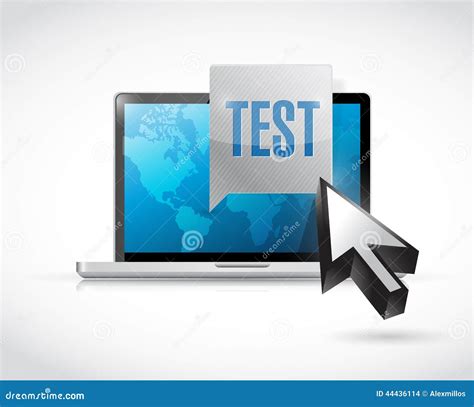 computer test illustration design stock illustration illustration