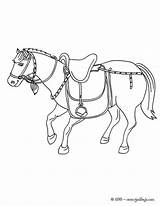 Cavalo Desenho Sela Hellokids Dressage Colorear Chevaux Fantasticas Coloriages sketch template
