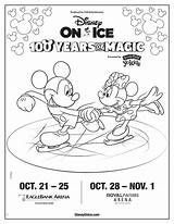 Disney Ice Coloring Years Magic Printable Fun Richmond Sheet Ticket sketch template