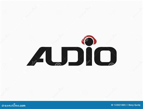 audio logo design template cable jack logo concept forming letter