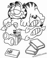 Garfield Coloring Pages Christmas Getdrawings sketch template