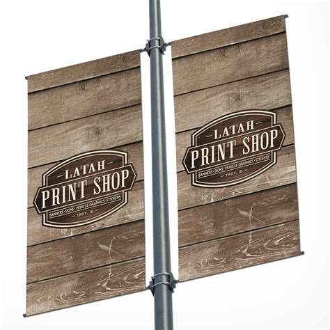 pole banner latah print shop