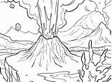 Volcano Coloring Pages Eruption Drawing Print Color Colouring Getdrawings Getcolorings Sheet Printable Colorings sketch template
