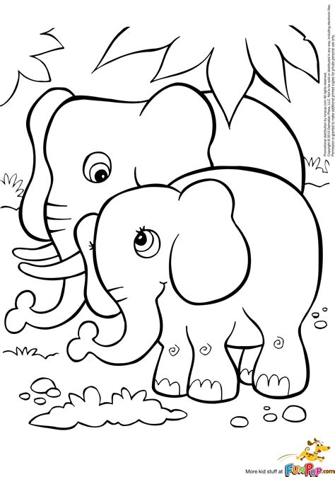 baby elephant coloring pages