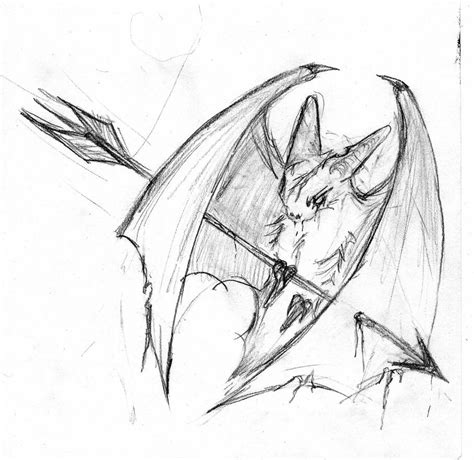 bat sketch  mathildaw  deviantart