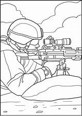Coloring Military Army Color Pages Book Soldier Forces Books Marines Amazon Special sketch template