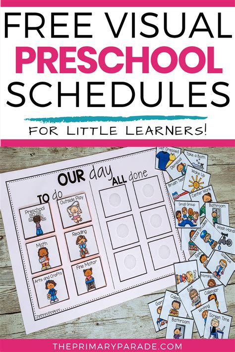 preschool visual schedule preschool schedule visual schedule