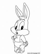 Coloring Tunes Looney Bunny Baby Bugs Pages Printable sketch template