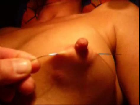 Pinching Her Nipples Before Milf Needle Play Milf Porn