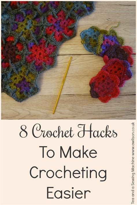crochet hacks   crocheting easier tea   sewing machine
