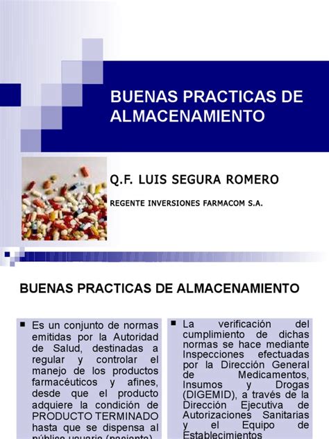 Buenas Practicas De Almacenamiento Digemid Pdf