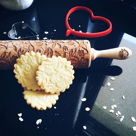 Embossed Rolling Pin Pastrymade How To Make Cookies Rolling Pin Rolls