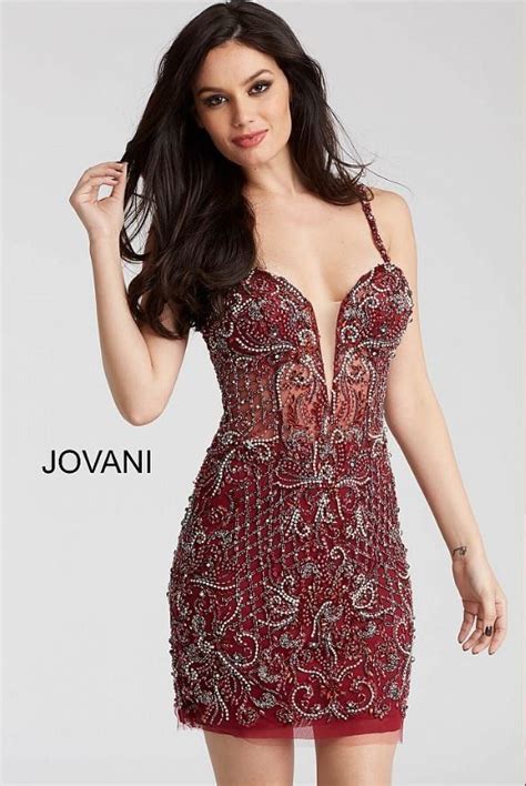 jovani white embellished spaghetti straps short dress fitted homecoming dresses short dresses