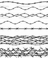 Wire Fence Drawing Barbed Barb Getdrawings sketch template