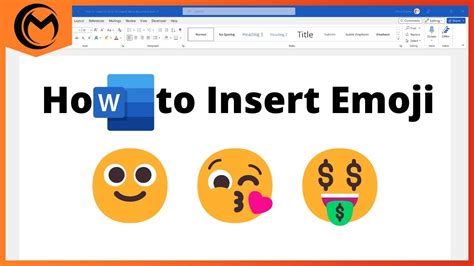 insert emojis  microsoft word document youtube