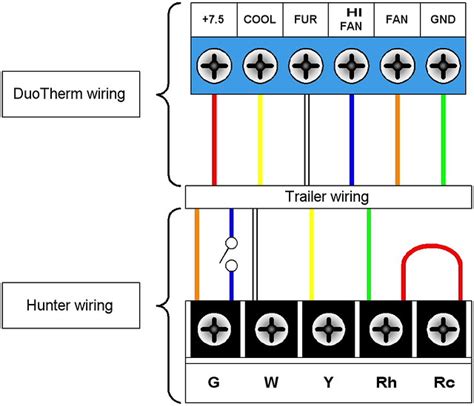 hunter thermostat wiring diagram  hunter  wired diffe flickr