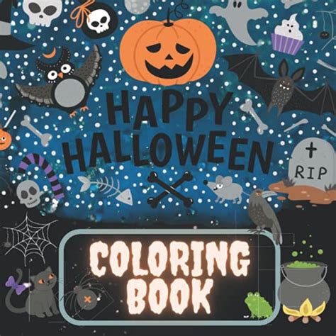 happy halloween coloring book coloring books  kids ages    anya
