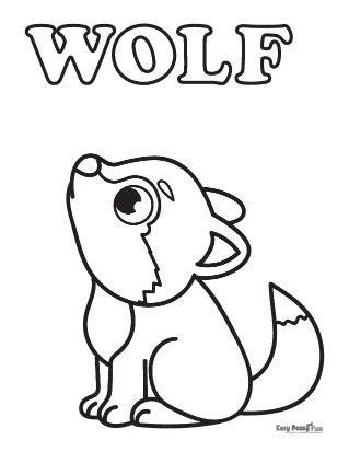 grey wolf pup coloring pages
