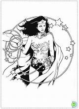 Coloring Wonder Woman Dinokids Pages Close sketch template