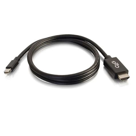 ft  mini displayport male  hdmi male adapter cable black adapters  couplers