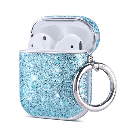airpods case ulak luxury glitter leather  mirror surface plating hard covershockproof