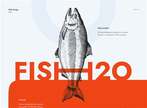fisho seafood  store  behance