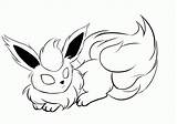 Coloring Flareon Jolteon Vaporeon Fennekin Getcolorings Eevee Anbu Coloringhome sketch template