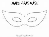 Gras Mardi Masquerade sketch template