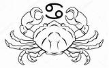 Crab Krebs Horoscope Sternzeichen Caranguejo Depositphotos Astrologie Curiosidades Astrologia sketch template